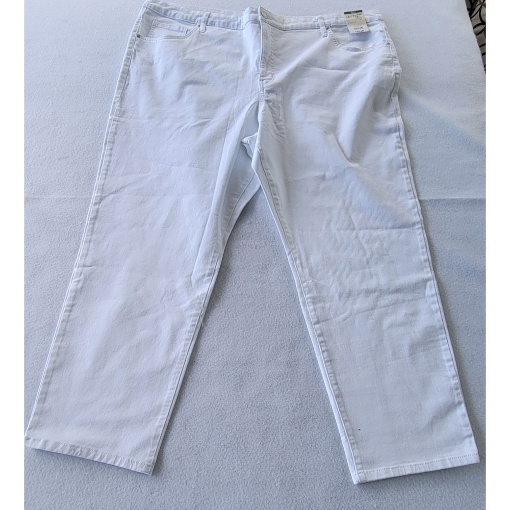 Terra & Sky Women's Jeans Terra & Sky White Straight Leg Jeans Size Plus 26W NWT